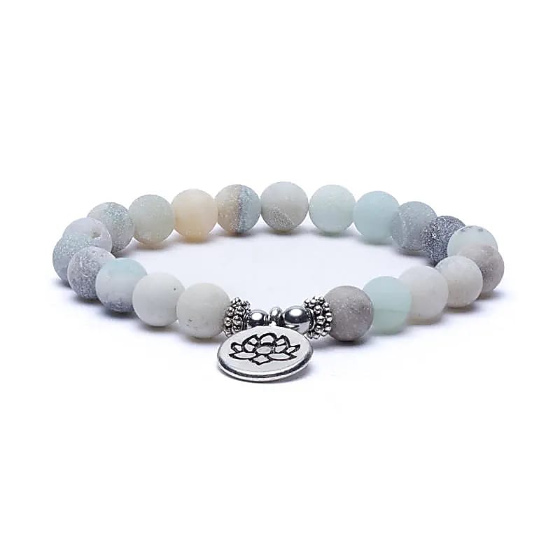 Mala-armband Amazoniet Lotus