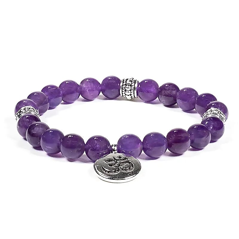 Mala-armband Amethist Ohm