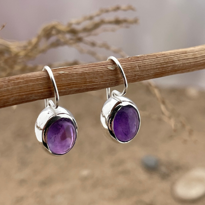 Amethyst Silber Ohrringe