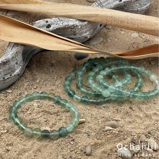 Fluorite green bracelet 10mm