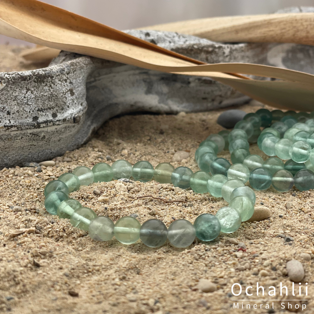 Fluorite green bracelet 10mm