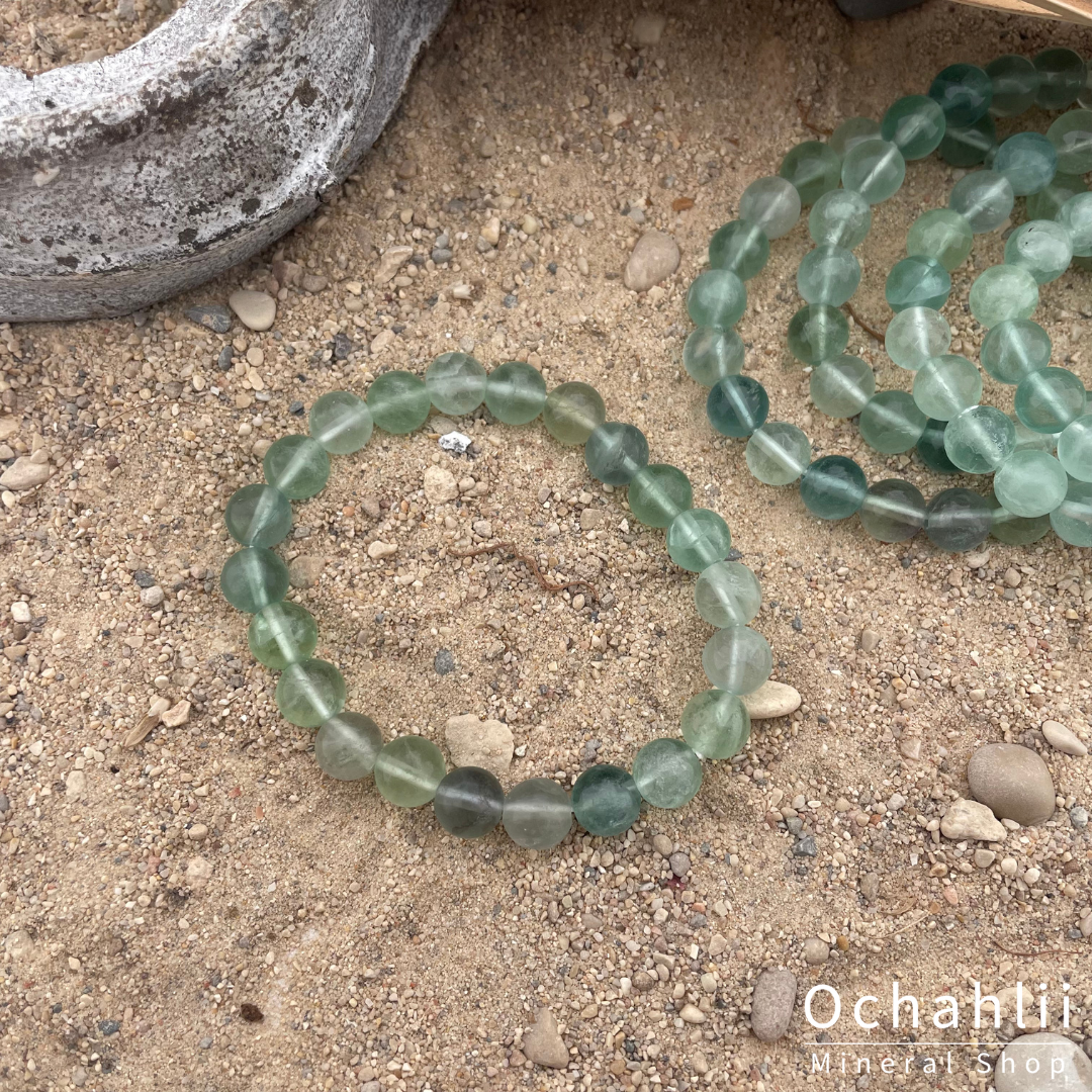 Fluorite green bracelet 10mm