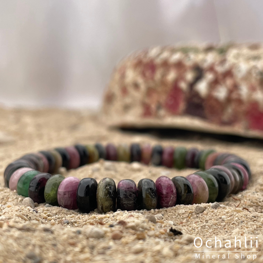 Tourmaline fur split bracelet