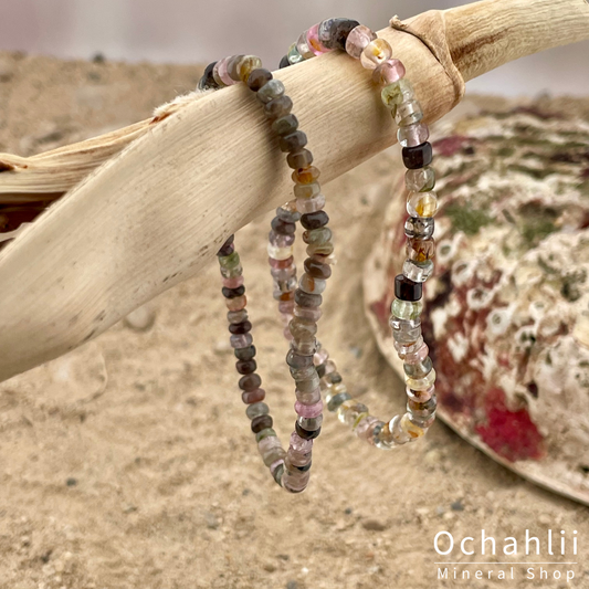 Tourmaline fur split bracelet