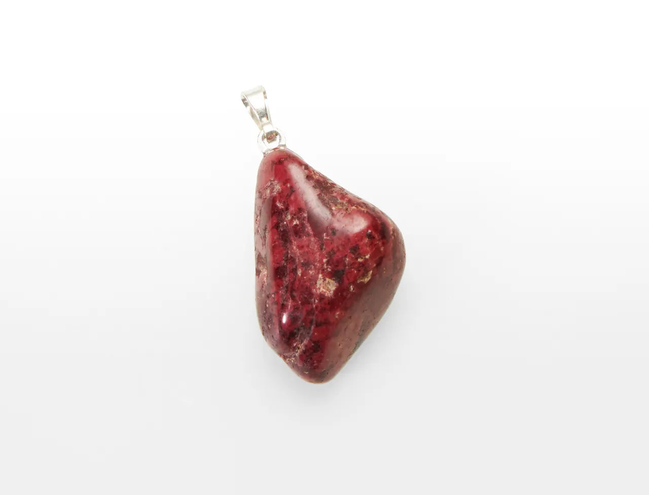 Garnet tumbled stone pendant