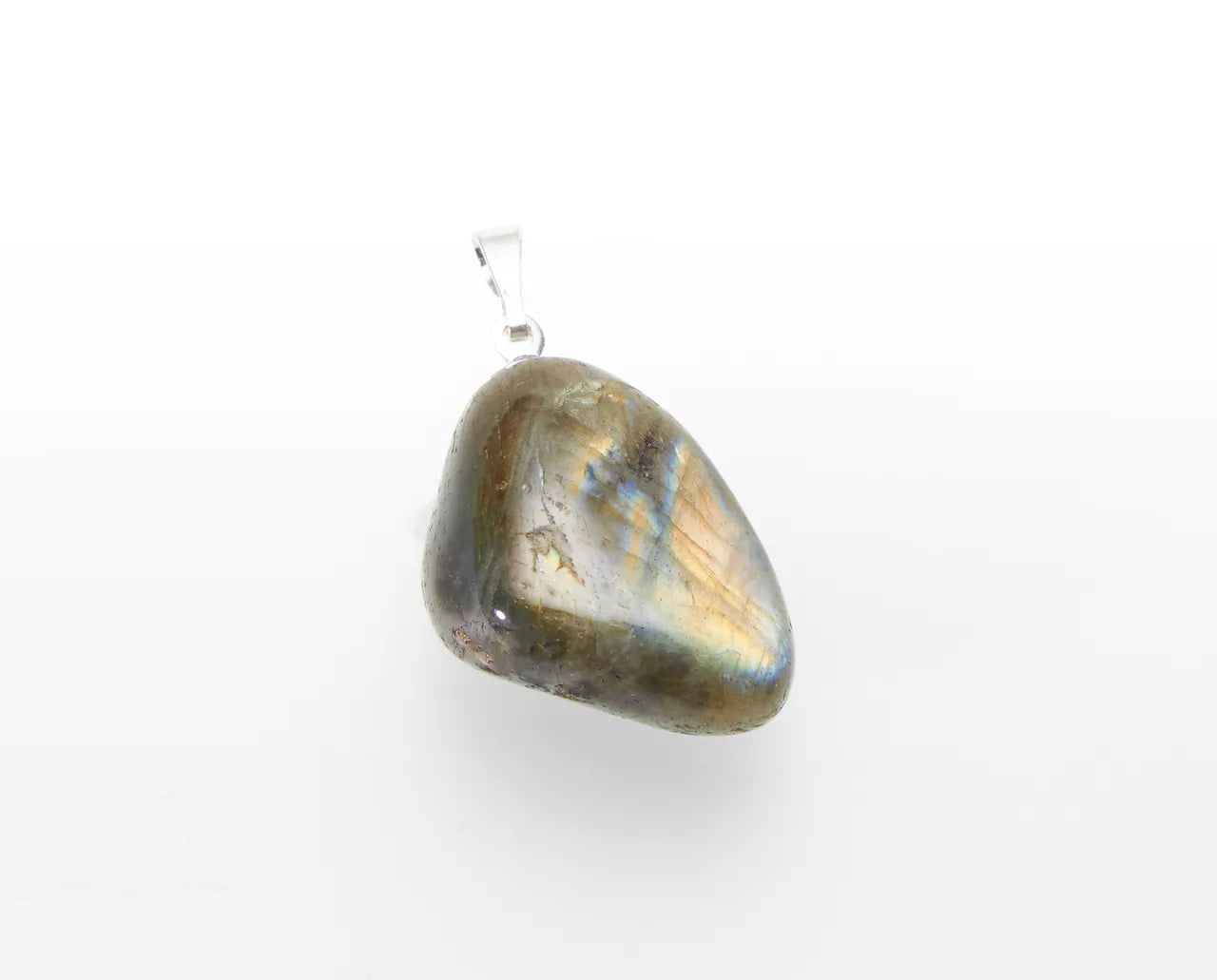 Tumbled stone pendant Labradorite