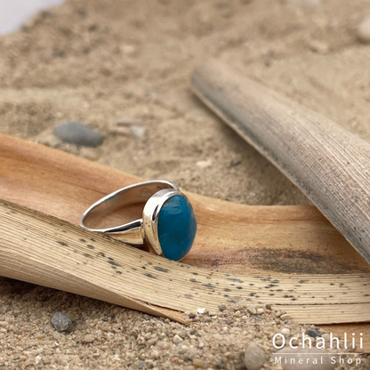 Bague en argent La Belle au Bois Dormant Turquoise taille 55 