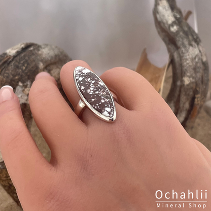 Bague en argent magnésite Wild Horse taille 54 