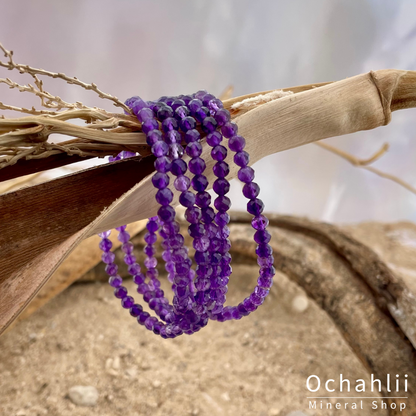 Amethyst Armband Facette 4mm