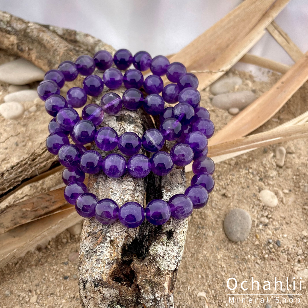 Amethyst bracelet 10mm