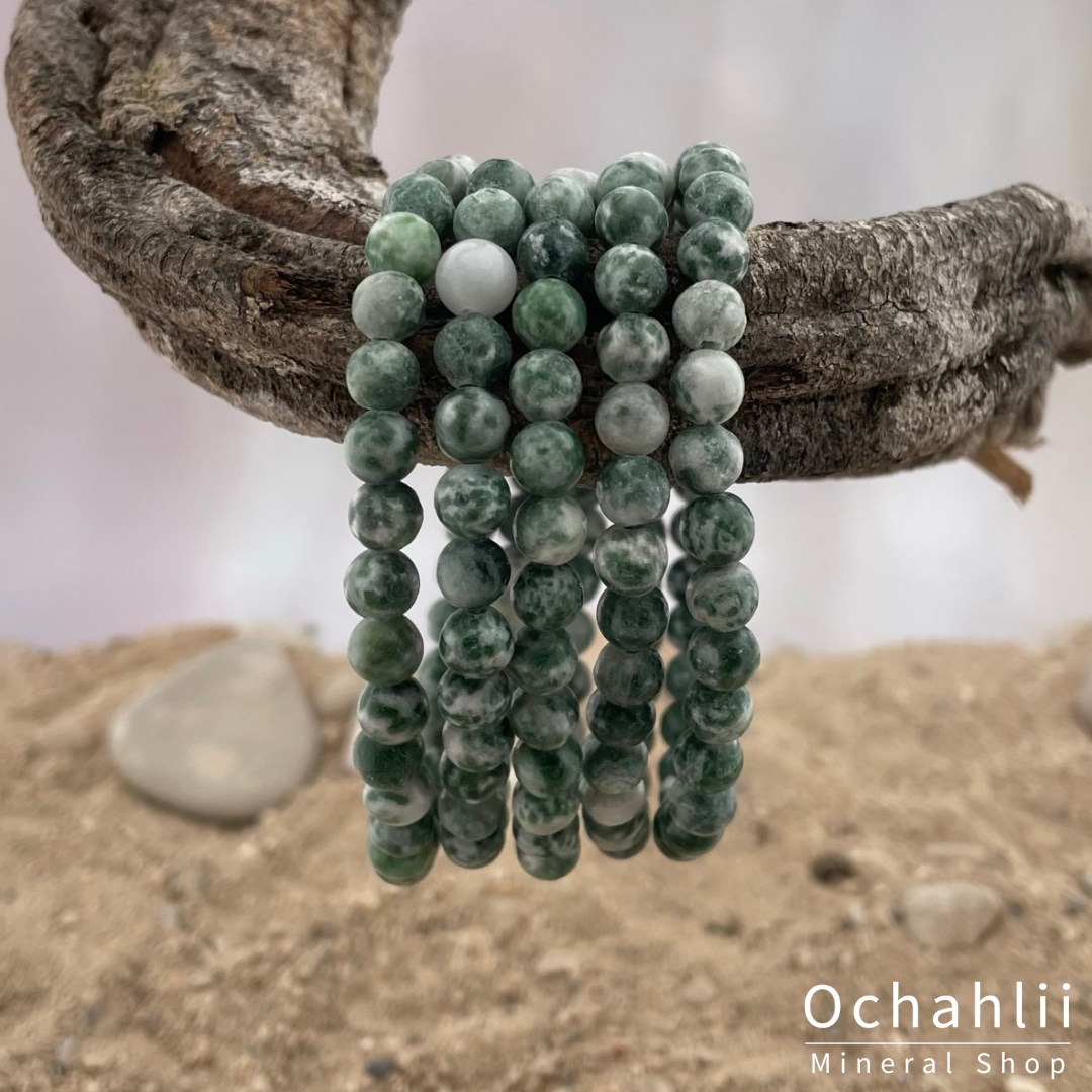 Bracelet agate arbre 6mm