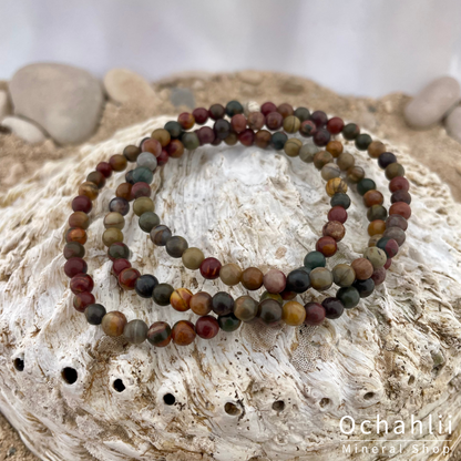 Jasper Polychrome bracelet 4mm