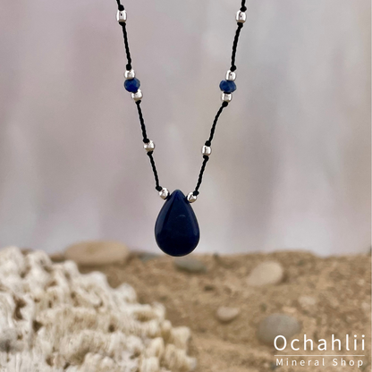 Sodalite necklace facet 4mm 