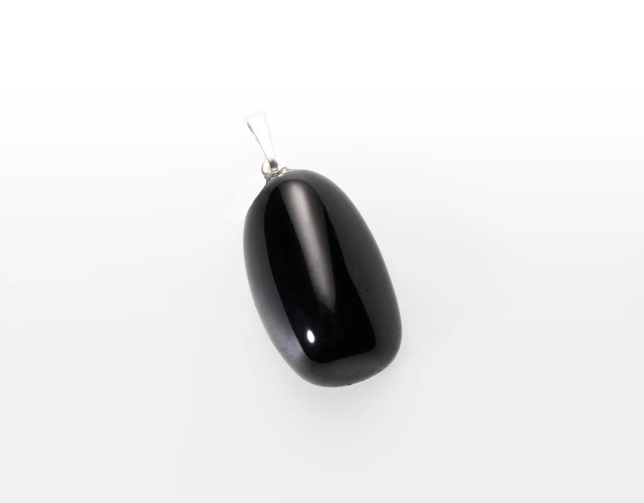 Tumbled Stone Pendant Black Tourmaline AA