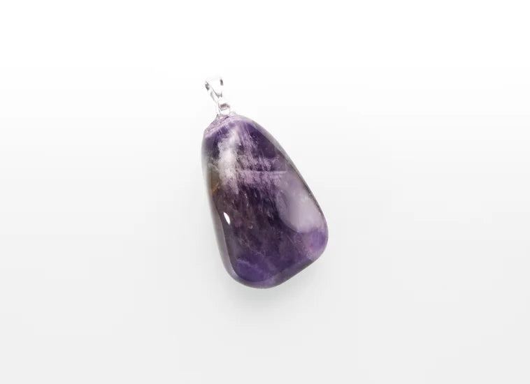 Amethyst tumbled stone pendant