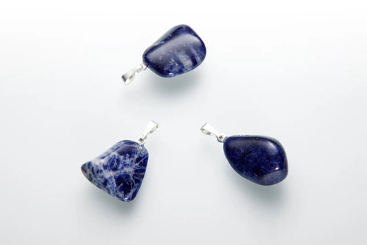 Sodalite tumbled stone pendant