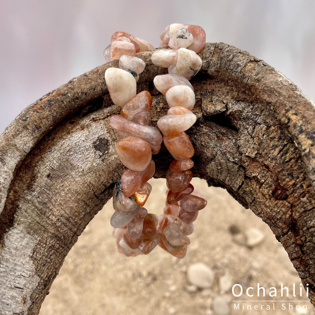 Sunstone split bracelet