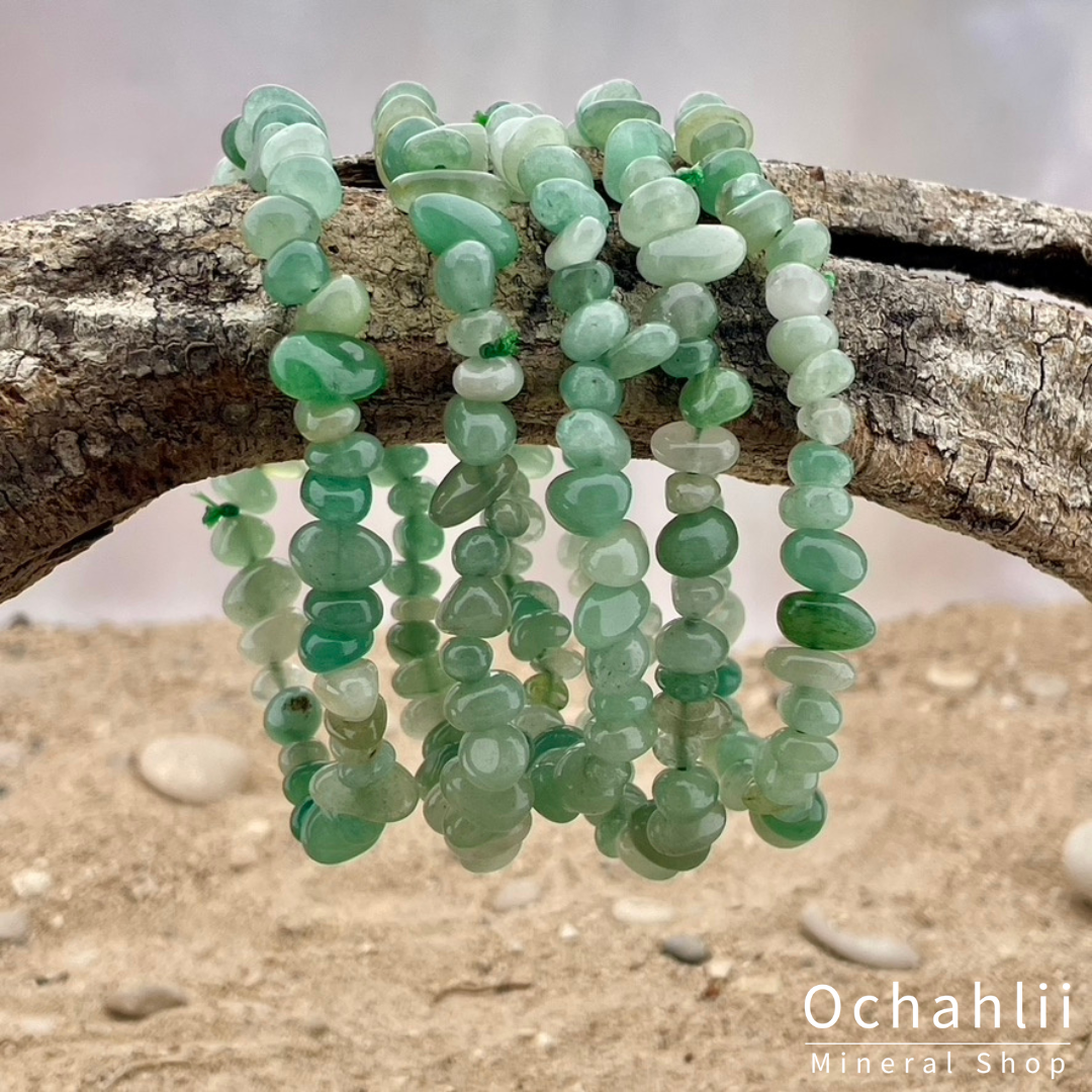 Bracelet fendu vert aventurine