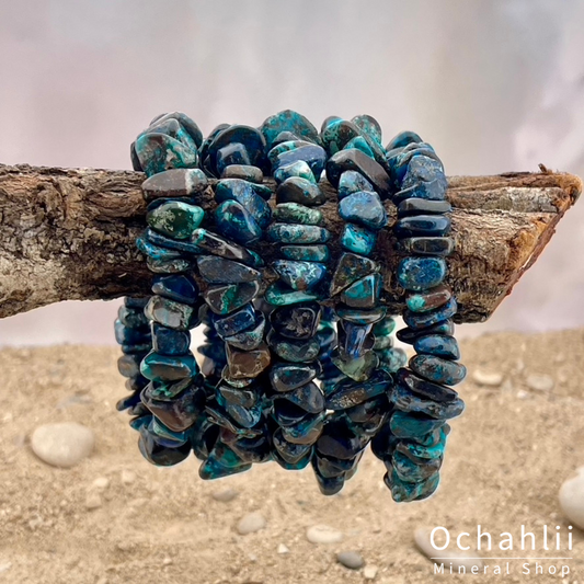 Chrysocolla-Shattukiet splitarmband