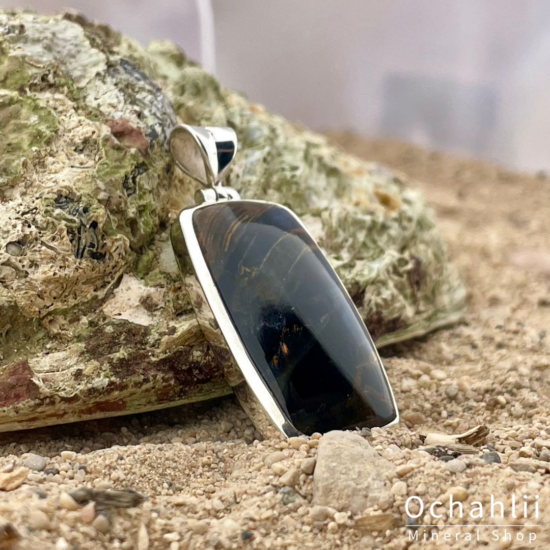 Pendentif en argent Pietersite